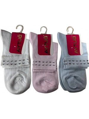 İlk El Grup Ieg™ Aytuğ Taşlı Bayan Soket Çorabı 3 Adet 30319
