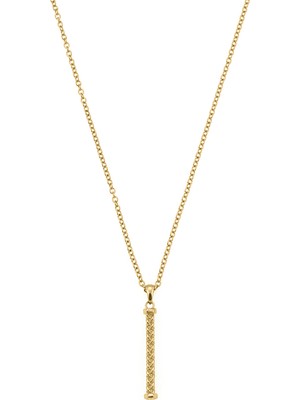 Altın Kaplama Çelik Mesh Kolye