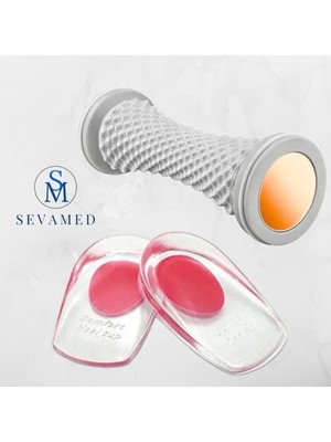 Özgürce Konforlu Topuk Dikeni Tabanlığı ve Masaj Silindiri Seti