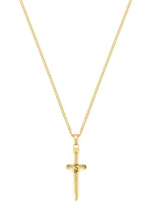 Altın Kaplama Çelik Kılıç Kolye