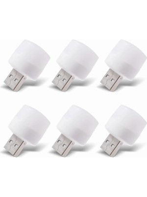 Hype Store Aksesuarcı USB LED Küçük Beyaz Işık, USB Mini LED Lamba, Koridor, Tuvalet, Oturma Odası, Çocuk Odası