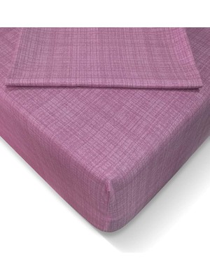 Hype Store Alla Turca 100X200 cm Lastikli Çarşaf Seti - Gül Kurusu AT7600