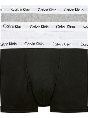 Calvin Klein Erkek Boxer Siyah - Beyaz - Gri Modern Düşük Bel Tasarım Konforlu Kumaş