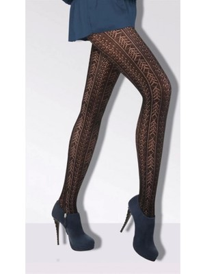 İlk El Grup Ieg™ Daymod Kadın Amatista Micro File Desenli Külotlu Çorap