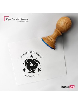 Baskı Life Kişiye Özel Kitap Damgası Kitap Mührü Kaşe Kitap Mühür Özel Damga 133