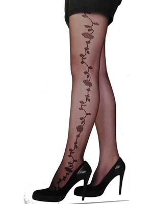 İlk El Grup Ieg™ Daymod Kadın Margarita Desenli Ince Külotlu Çorap