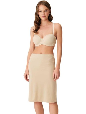 İlk El Grup Ieg™  Mikropolyamid Esnek Kumaşlı Diz Altı Uzun Etek Altı Jüpon