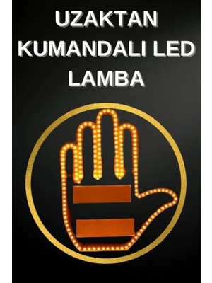 Epilons LED Işık El Işareti Araç Camı Için Uzaktan Kumandalı