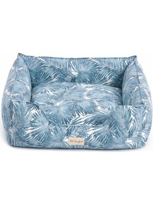 Hype Store Pet Comfort Alpha Merta Mavi-Beyaz Köpek Yatağı M 65X80CM