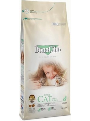 Hype Store Bonacibo Adult Lamb & Rice Kuzu Etli ve Pirinçli Yetişkin Kedi Maması 2 kg