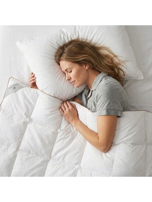 8,5 Tog Nomite Lisanslı Tüy Geçirmez Kaz Tüyü Yorgan 240x260 cm- Bronze Serisi