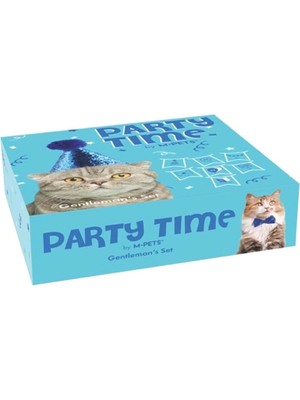 Hype Store M-Pets Party Tıme Erkek Kediler Için Doğum Günü Seti