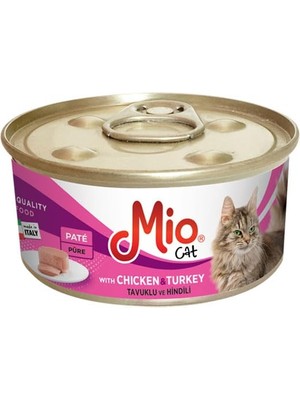 Hype Store 85 gr Kedi Yaş Mama, Tavuklu ve Hindili x 24 Adet