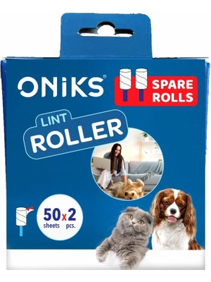 Hype Store Oniks Tüy Toplama Yedek Rulu, 50 Yaprak x 2 Adet x 15 Adet