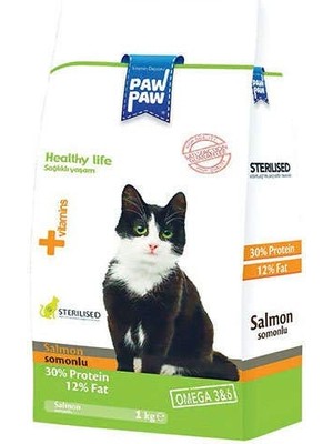 Hype Store Paw Paw Kısır Yetişkin Kedi Maması Somonlu 1 kg