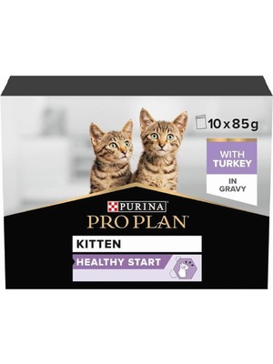 Hype Store Pro Plan Yavru Kediler Için Hindi Etli Yaş Mama 85GR x 10 Adet Çoklu Paket