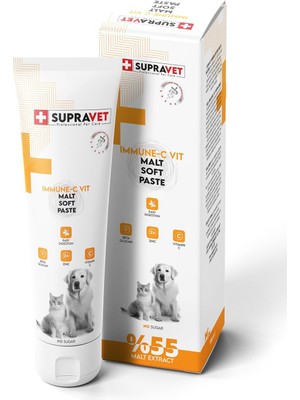 Hype Store Supravet Immune C Kedi ve Köpek Bağışıklık Güçlendirici Malt Paste 100 gr