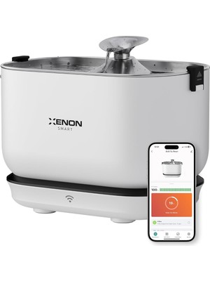 Hype Store Xenon Akıllı Sensörlü Kedi Köpek Su Pınarı Kablosuz Ultra Sessiz Çelik Tepsili Model X8653