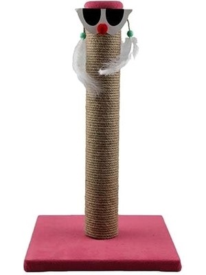 Hype Store Herniks Palyaço Çubuk Kedi Tırmalama Tahtası 45 cm - Pembe