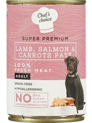 Hype Store Chef's Choice Yetişkin Köpekler Için, Tahılsız, Hipoalerjenik, Kuzu Etli, Somon Balıklı ve Havuçlu E