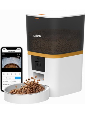 Hype Store Haustier QQ009 Gece Görüşlü 1080P Fhd Kameralı, Akıllı Kedi Köpek Otomatik Mama Kabı, Tuya App-Wifi