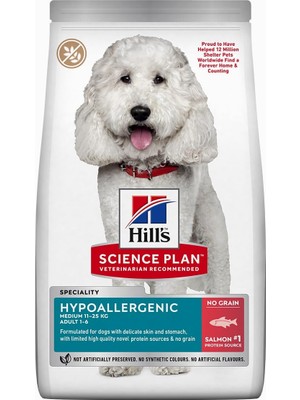 Hype Store Hill's Science Plan Hypo-Allergenic Somonlu Orta Irk Yetişkin Köpek Maması 2.5 kg