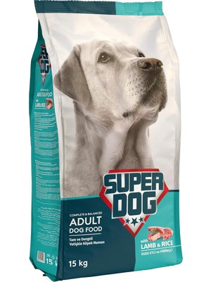 Hype Store Super Dog Kuzu Etli ve Pirinçli Yetişkin Köpek Maması 15 kg