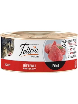 Hype Store Yaş Kedi Maması, Biftekli Fileto, Tahılsız, 85 gr