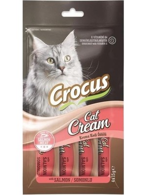 Hype Store Crocus Somonlu Sıvı Kedi Ödül Maması 15 gr x 4 Adet