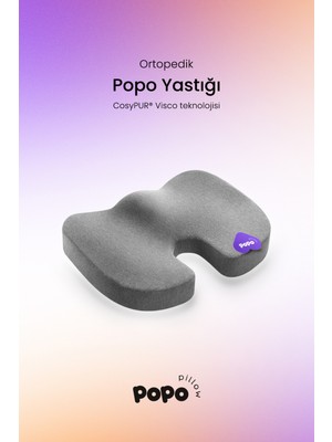 Özgürce Konforlu Ortopedik Popo Yastığı, Visco Teknolojisi Oturma Minderi