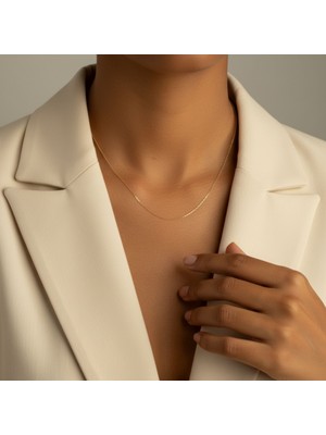 Altıncık 14 Ayar Altın Forse Zincir Kolye