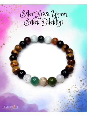 Herkimer Doğaltaş Orijinal Doğaltaş Erkek Eşler Arası Uyum Enerji Bilekliği