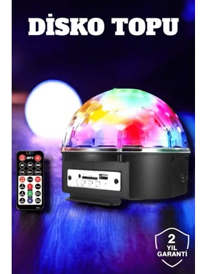 İlk El Grup Ieg™ Bluetooth ve Uzaktan Kumandalı Çok Renkli Masaüstü Disko Topu