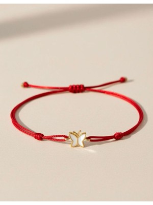 Altıncık 14 Ayar Altın Kelebek Ipli Bileklik