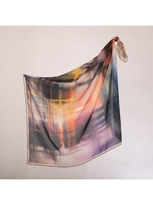 Piramit Naturel Eşarp | Renk Karnavalı