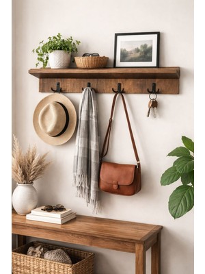 Mobilyacın Portmanto Duvar Askılığı Elbise Askılığı  (Barok) 80X15