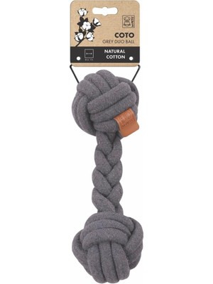 Hype Store M-Pets Grey Duo Ball 28CM Örgü Oyuncak