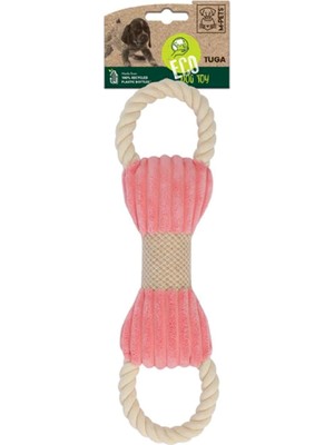 Hype Store M-Pets Tuga Pembe Bej Kemik Şekilli Köpek Oyuncağı