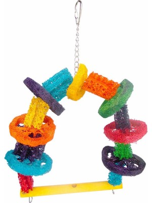 Hype Store Ahşap Tünekli Kuş Oyuncağı 39 * 24 cm