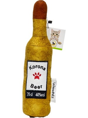 Hype Store Waowpets Animal Products Bottle Toy, Köpek Oyuncağı, Kedi Oyuncağı, Peluş Oyuncak (Sarı)