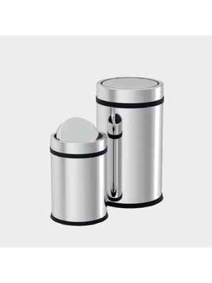 Hype Store Döner Kapak Çöp Kovası Paslanmaz 5 Lt (NV10035)