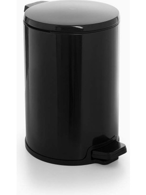 Hype Store Pedallı Çöp Kovası 12LT Siyah Iç Kısım Siyah