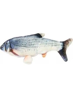 Hype Store Peluş Kedi Oyuncağı Balık Kedi Nanesi Otlu Çıngıraklı Blue 1 Adet