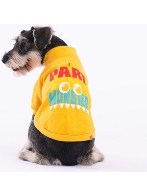 Hype Store Pawstar Sarı Monster Kedi Köpek Ceketi Kedi Köpek Kıyafeti Kedi Köpek Elbisesi Sarı Xl