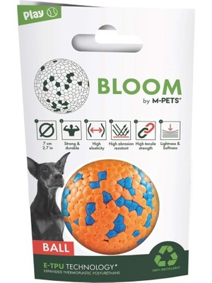 Hype Store M-Pets Bloom Ball Oyun Topu Parçalanmaz Orange/blue