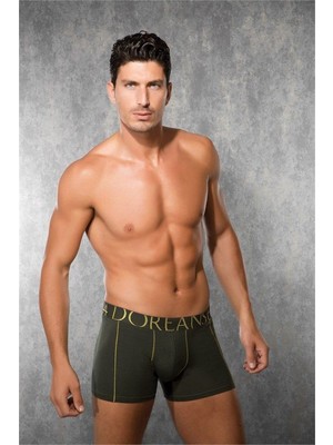 İlk El Grup Ieg™ Doreanse Koyu Yeşil Boxer Erkek Yazılı 1766