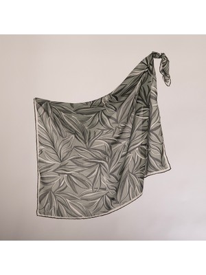 Piramit Naturel Eşarp | Palmiye Yaprakları