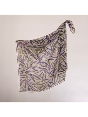 Piramit Naturel Eşarp | Palmiye Yaprakları