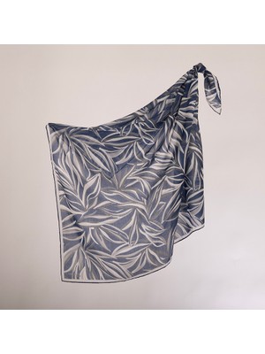 Piramit Naturel Eşarp | Palmiye Yaprakları