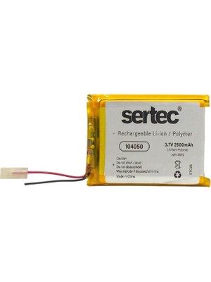 Sertec 104050 3.7V 2500MAH Li-Polymer Pil